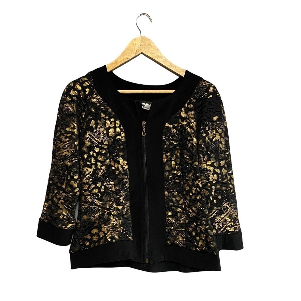 ARTEX FASHIONS | Vintage Gold and Black Puff Style Fashion Sweater​​